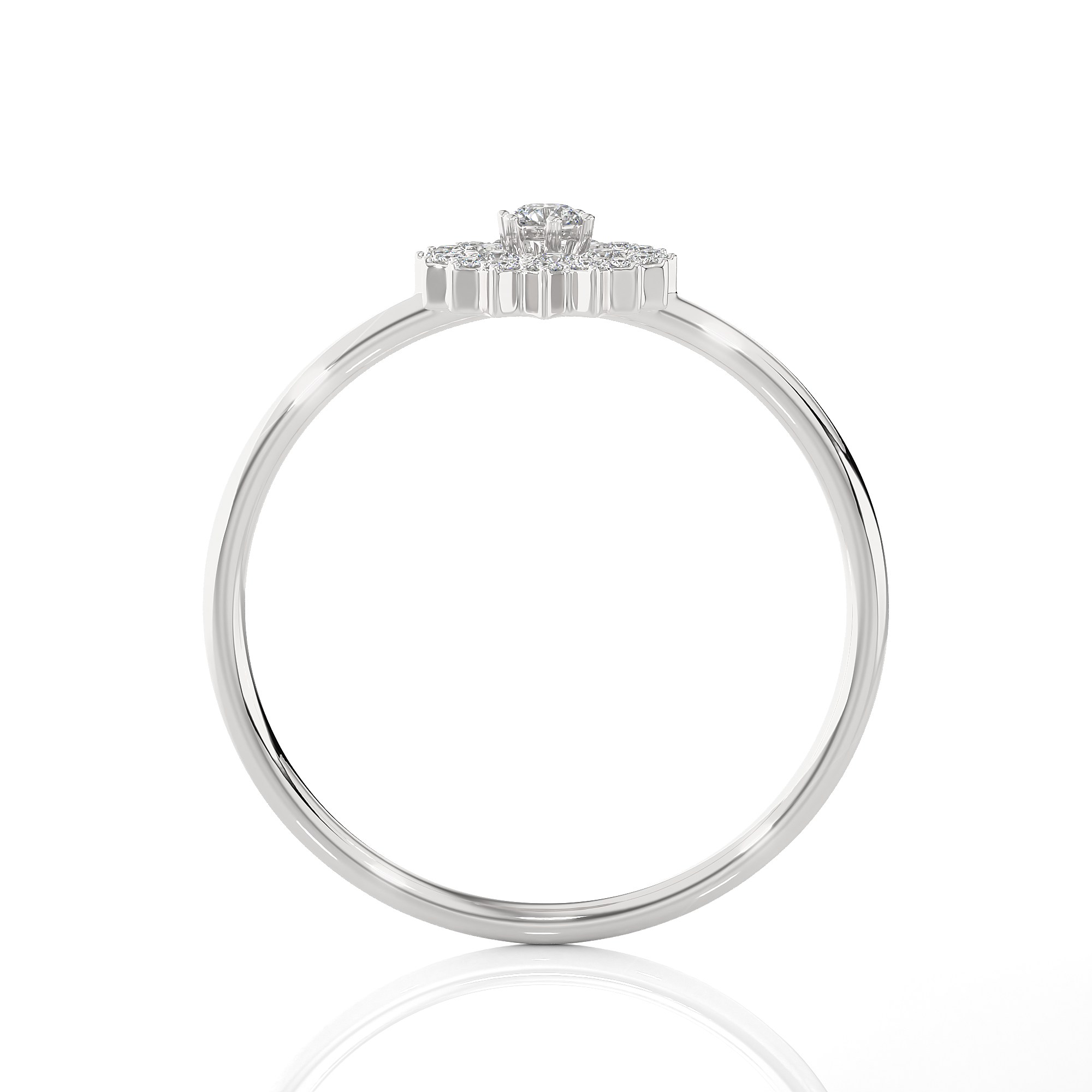 1/5 ctw Round Lab Grown Diamond Ring