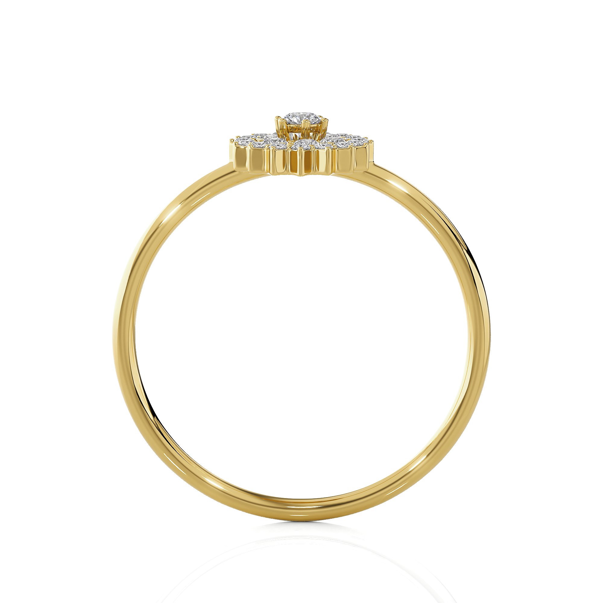 1/5 ctw Round Lab Grown Diamond Ring