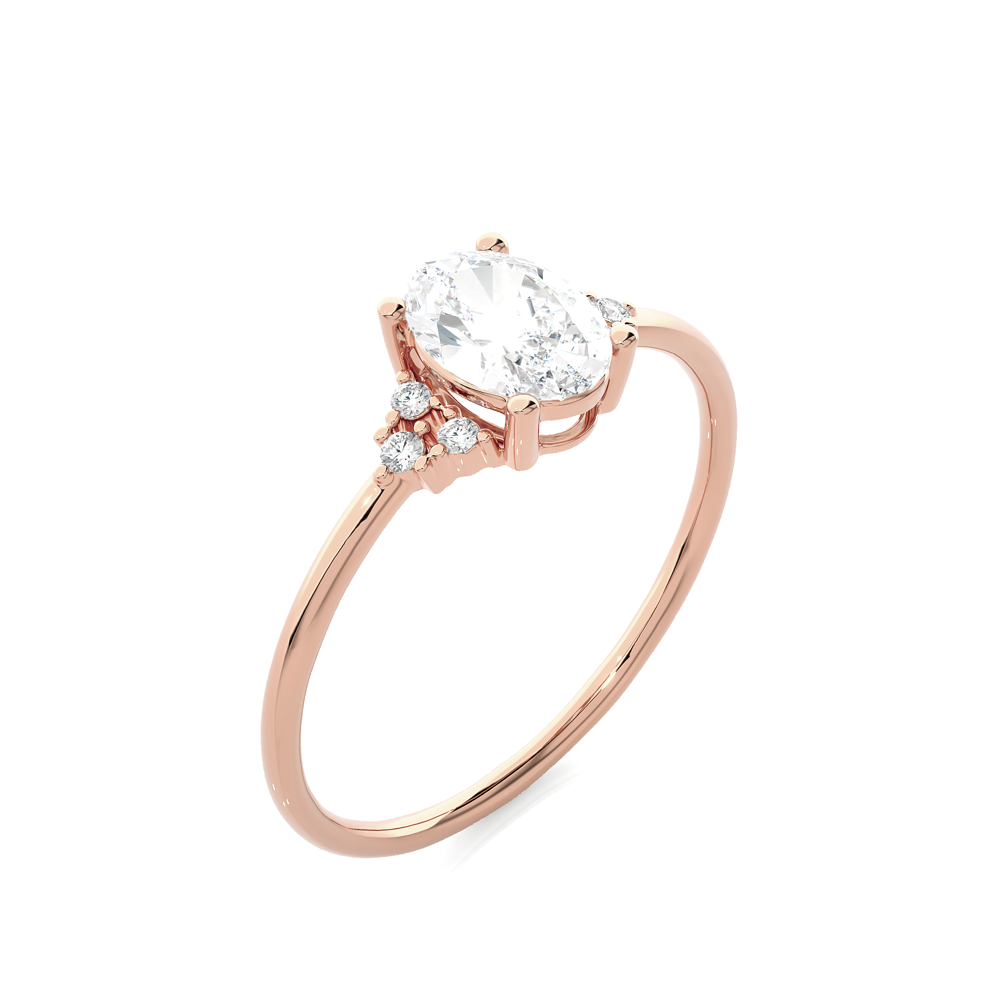 3/4 ctw Round Lab Grown Diamond Ring