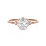 3/4 ctw Round Lab Grown Diamond Ring