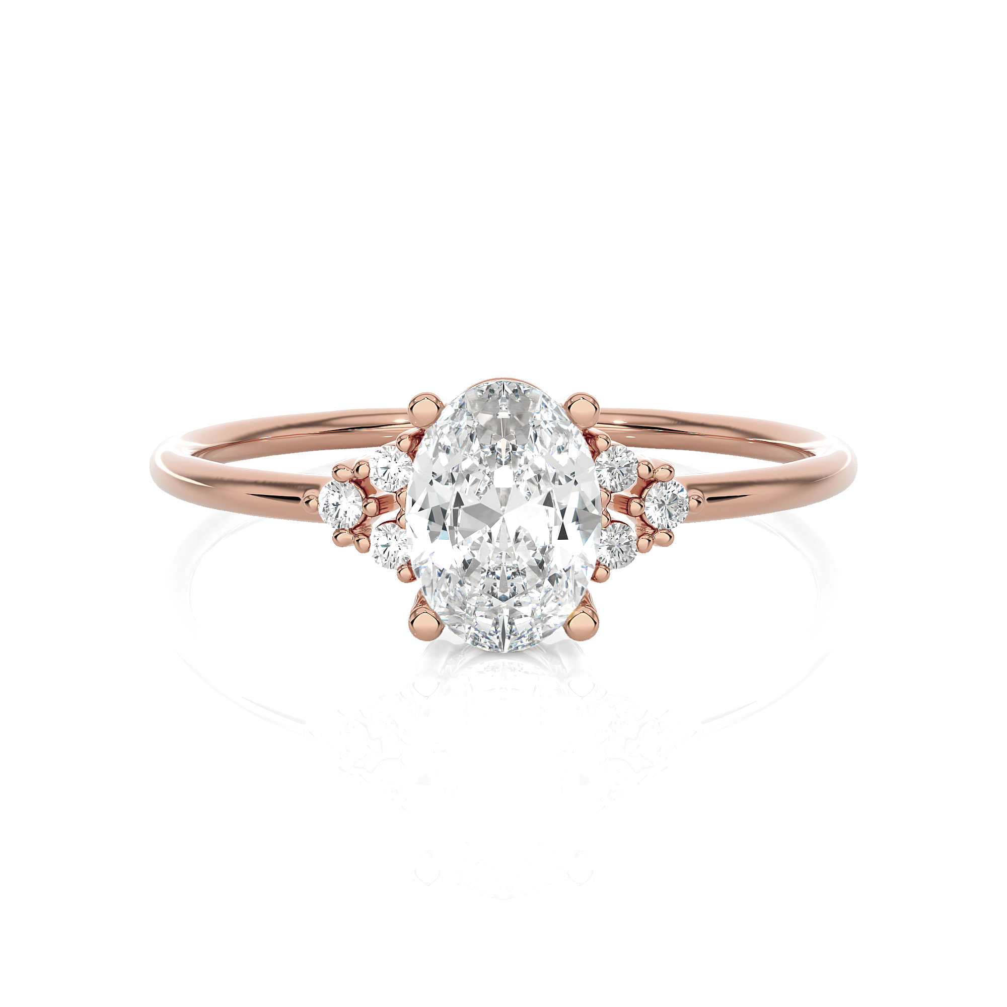 3/4 ctw Round Lab Grown Diamond Ring