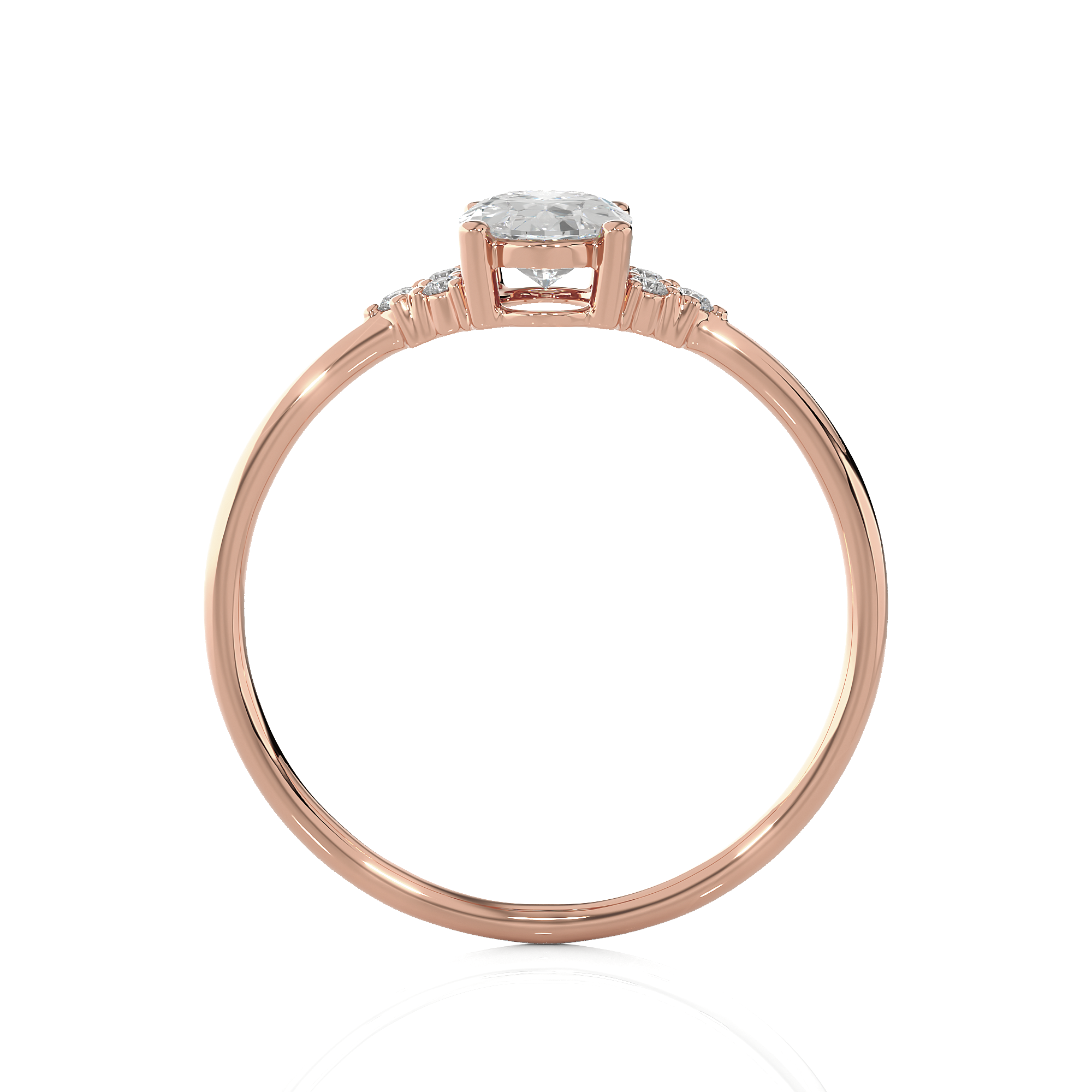 3/4 ctw Round Lab Grown Diamond Ring