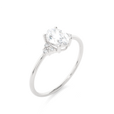 3/4 ctw Round Lab Grown Diamond Ring
