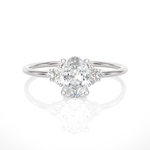 3/4 ctw Round Lab Grown Diamond Ring