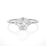 3/4 ctw Round Lab Grown Diamond Ring