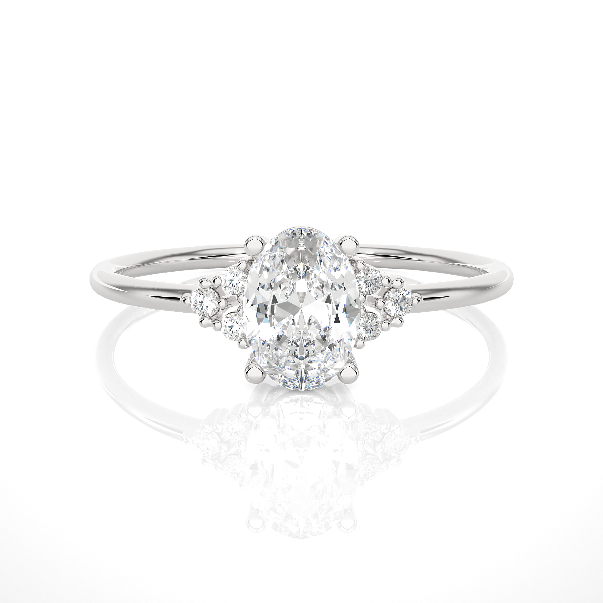 3/4 ctw Round Lab Grown Diamond Ring