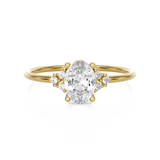 3/4 ctw Round Lab Grown Diamond Ring