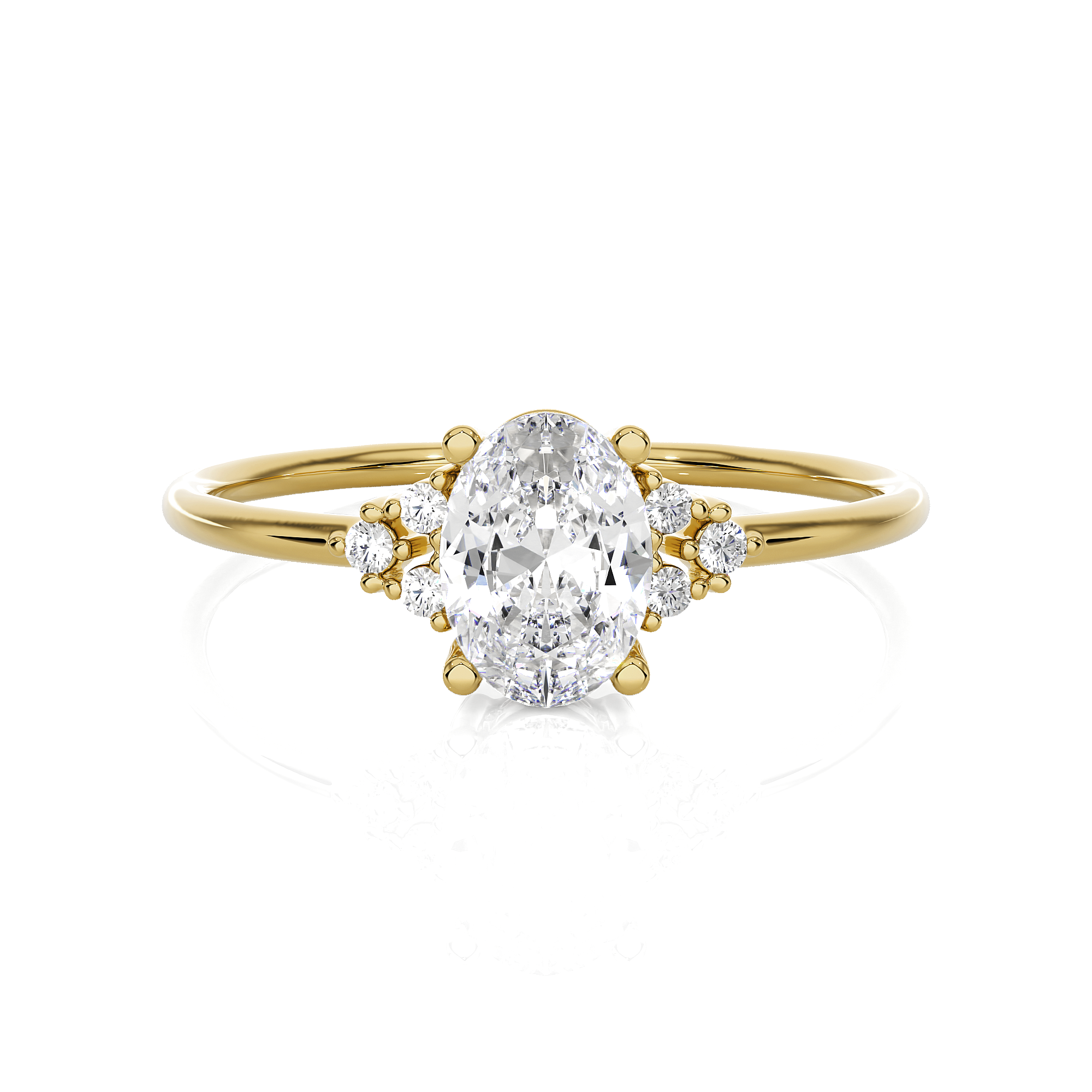 3/4 ctw Round Lab Grown Diamond Ring