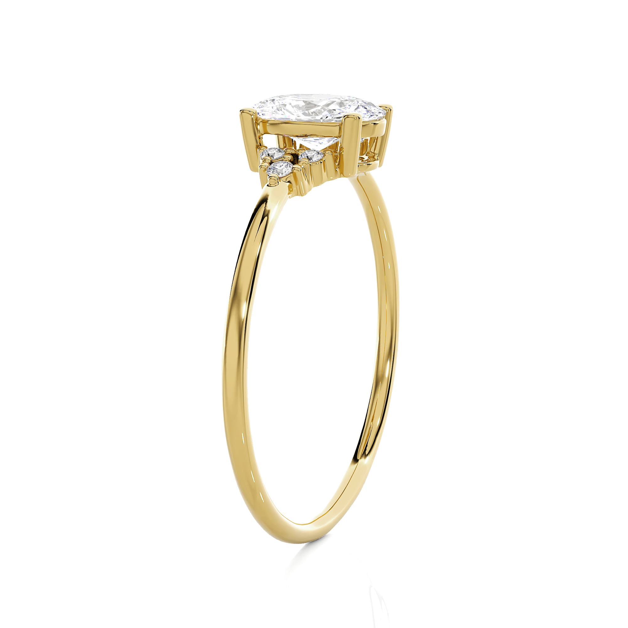 3/4 ctw Round Lab Grown Diamond Ring