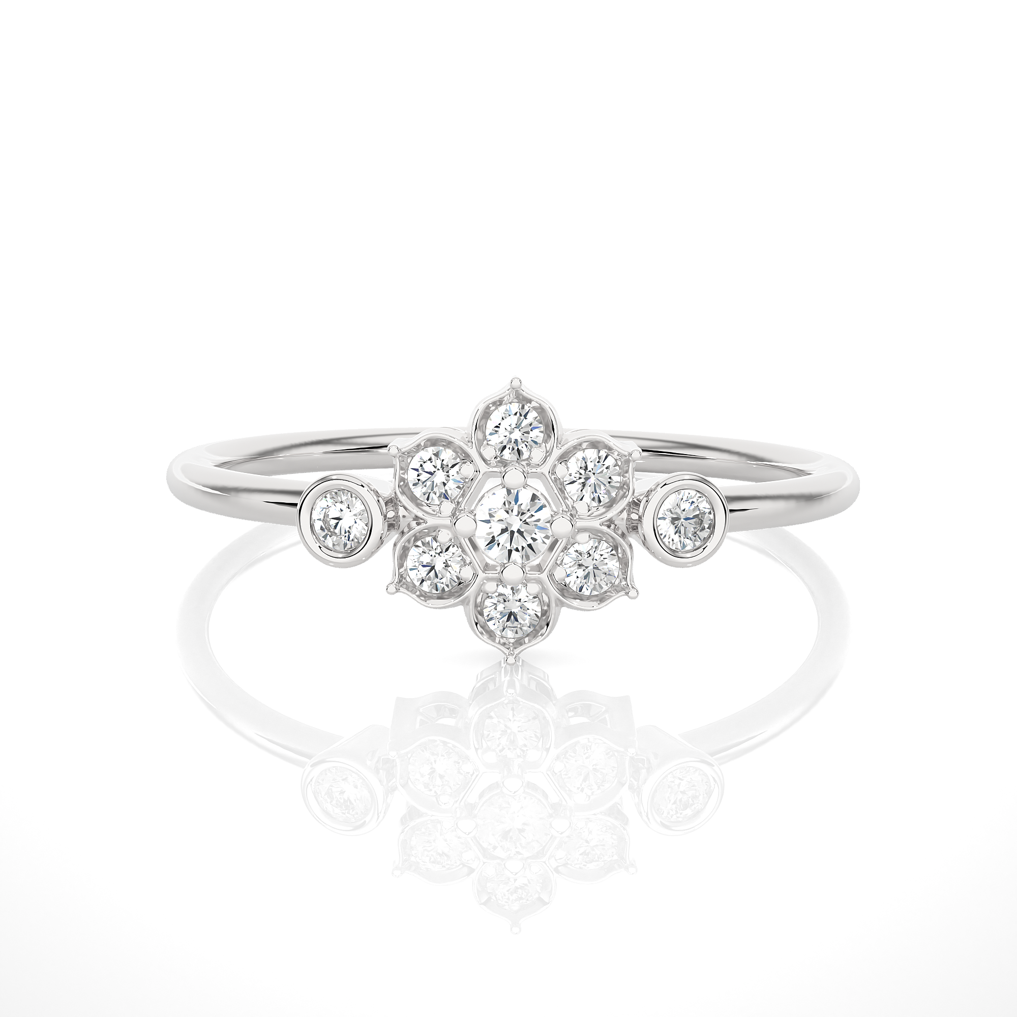 1/6 ctw Round Lab Grown Diamond Ring