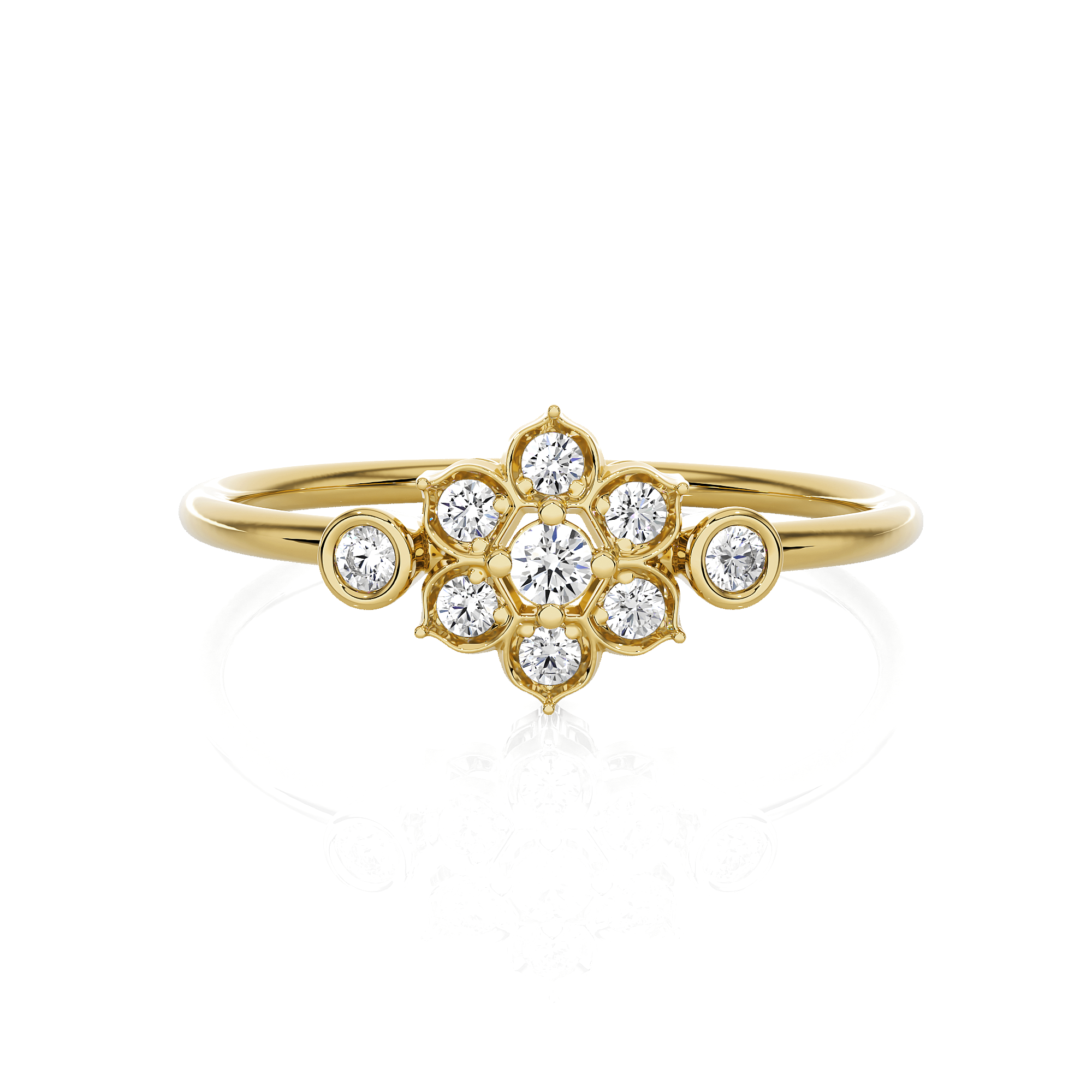 1/6 ctw Round Lab Grown Diamond Ring