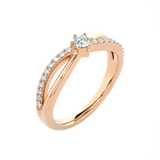 1/3 ctw Round Lab Grown Diamond Ring