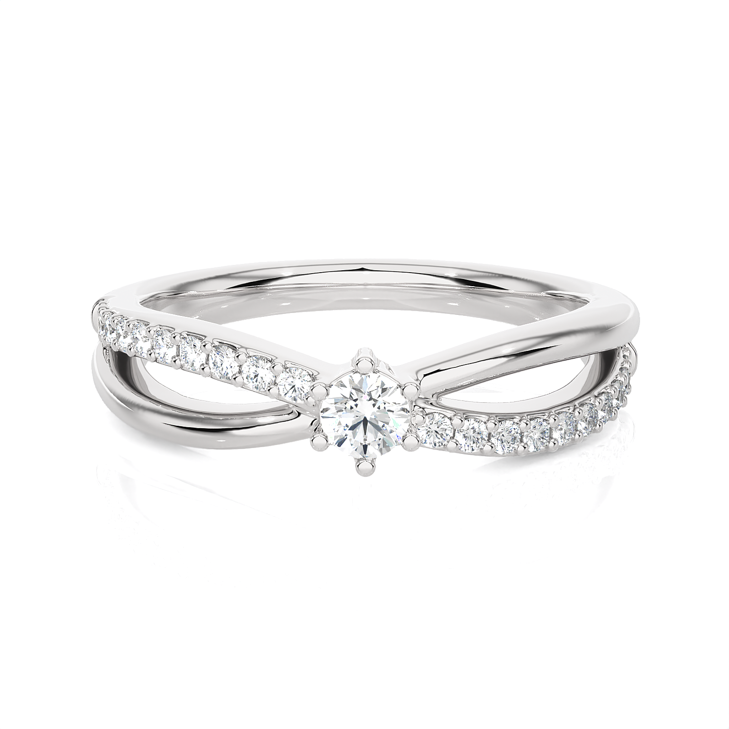1/3 ctw Round Lab Grown Diamond Ring