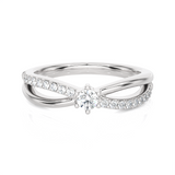 1/3 ctw Round Lab Grown Diamond Ring