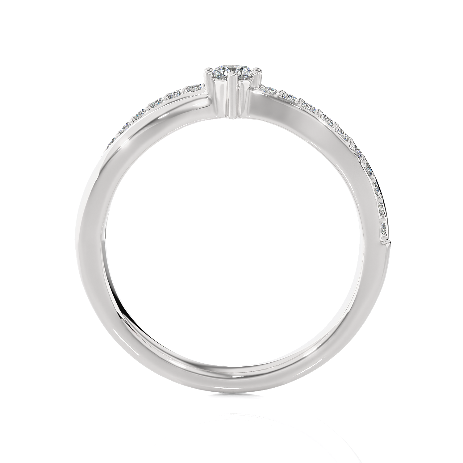 1/3 ctw Round Lab Grown Diamond Ring