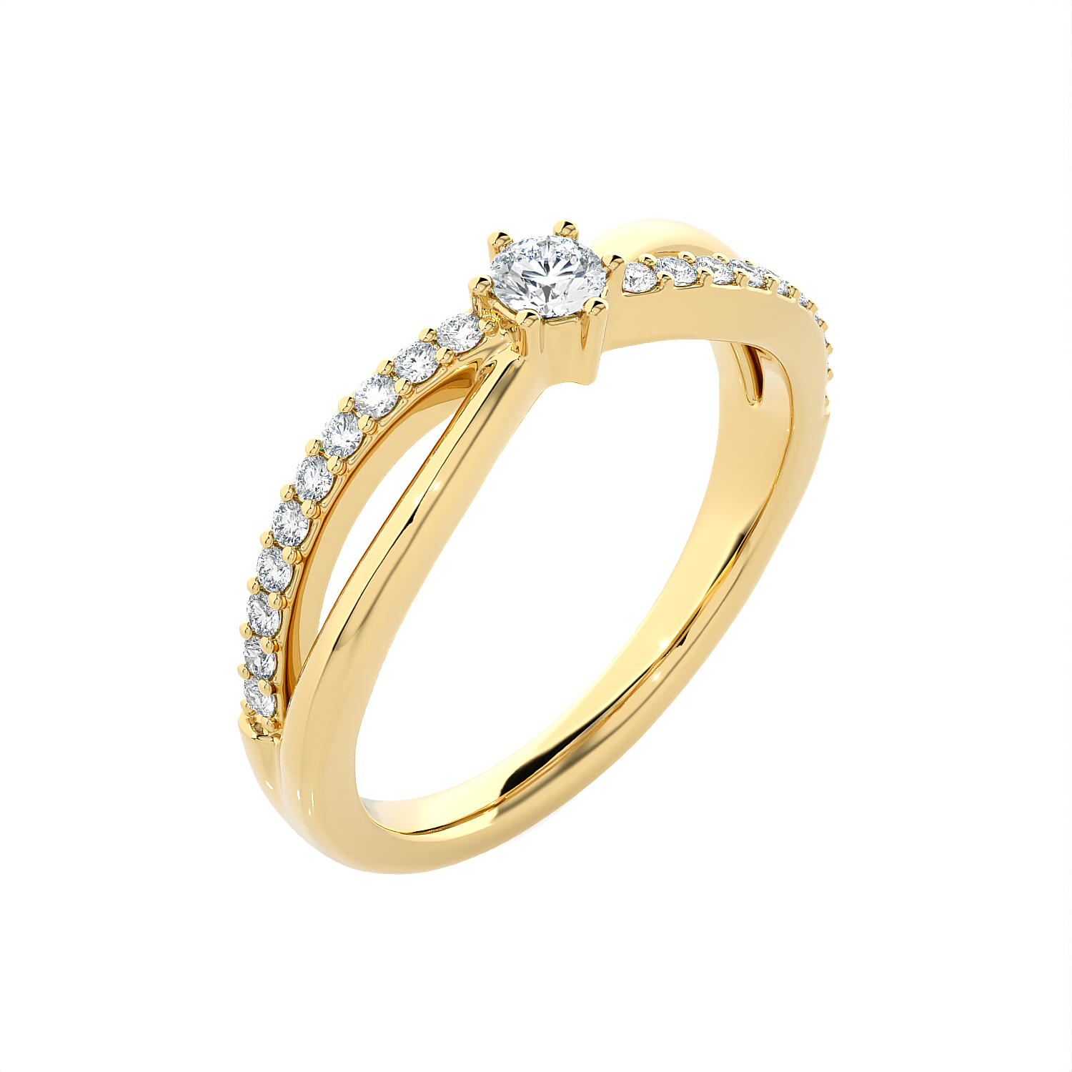 1/3 ctw Round Lab Grown Diamond Ring