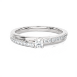 1/4 ctw Round Lab Grown Diamond Ring