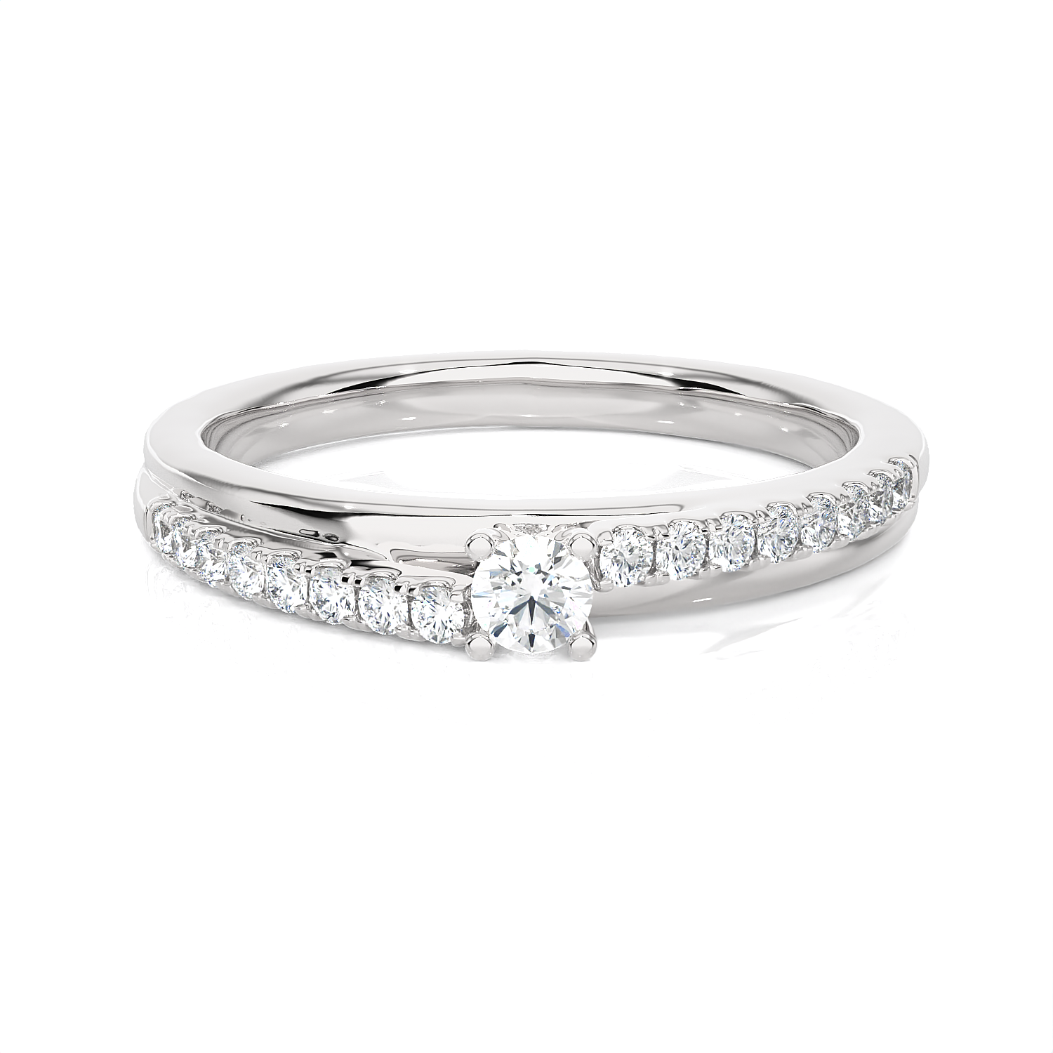 1/4 ctw Round Lab Grown Diamond Ring