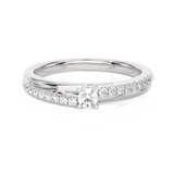 1/4 ctw Round Lab Grown Diamond Ring