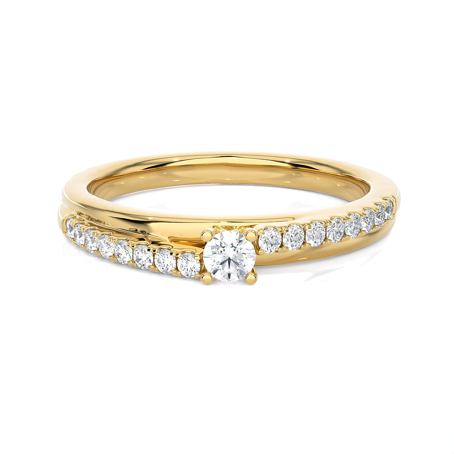 1/4 ctw Round Lab Grown Diamond Ring