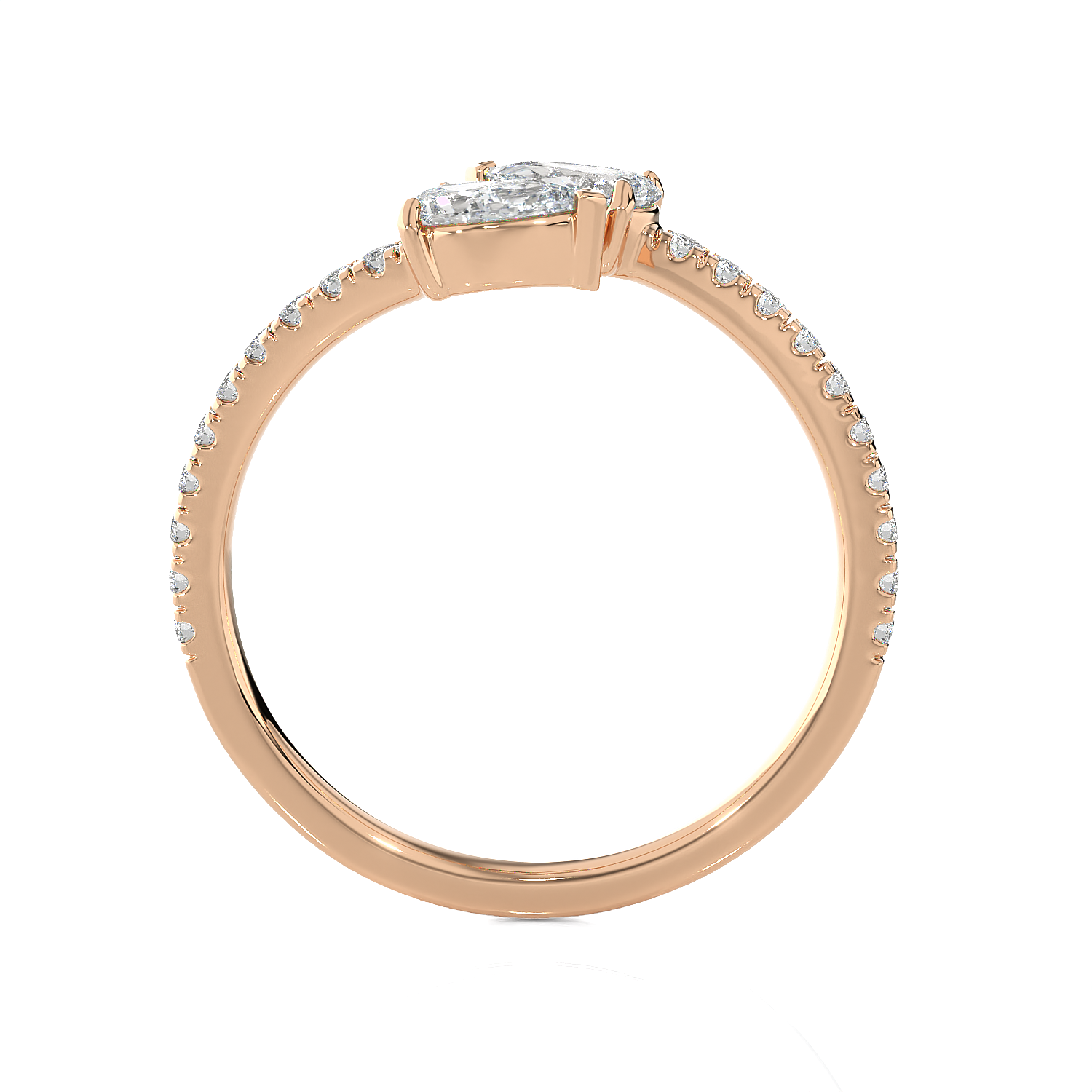 1 1/5 ctw Pear-Shaped Lab Grown Diamond Ring