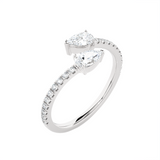 1 1/5 ctw Pear-Shaped Lab Grown Diamond Ring
