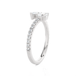 1 1/5 ctw Pear-Shaped Lab Grown Diamond Ring