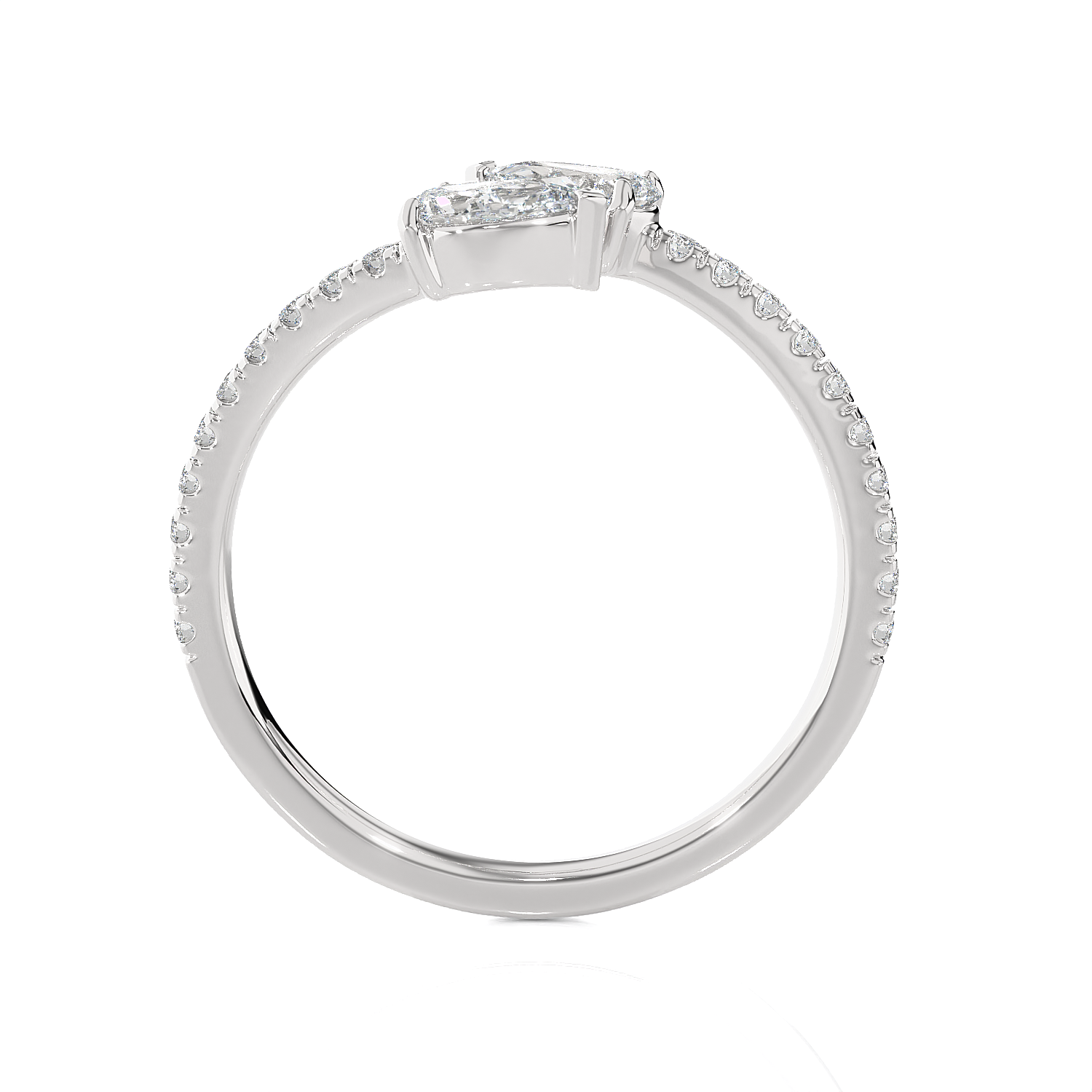1 1/5 ctw Pear-Shaped Lab Grown Diamond Ring