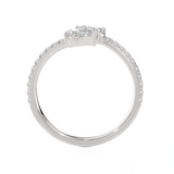 1 1/5 ctw Pear-Shaped Lab Grown Diamond Ring