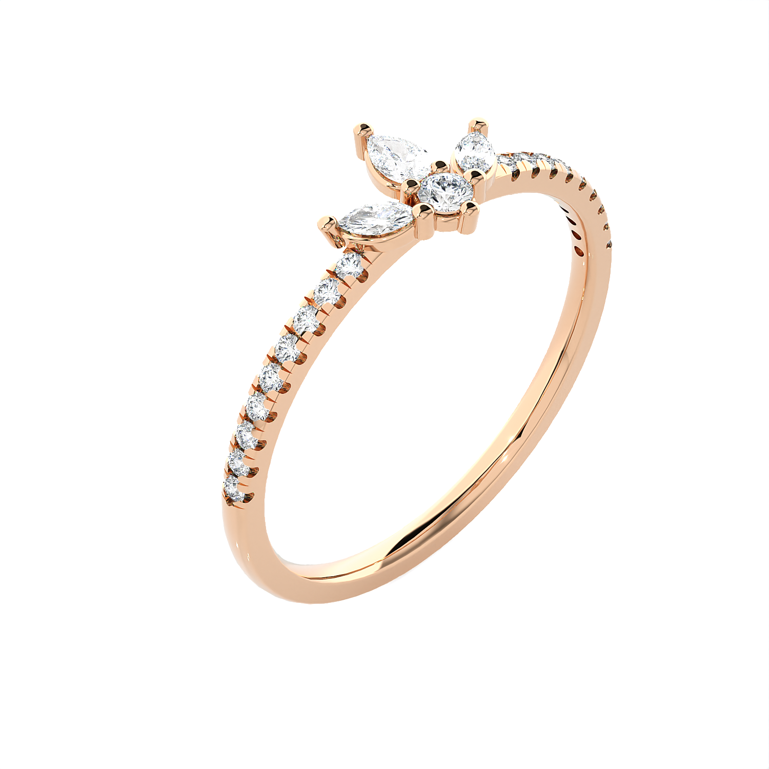 1/3 ctw Round Lab Grown Diamond Ring