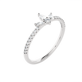 1/3 ctw Round Lab Grown Diamond Ring