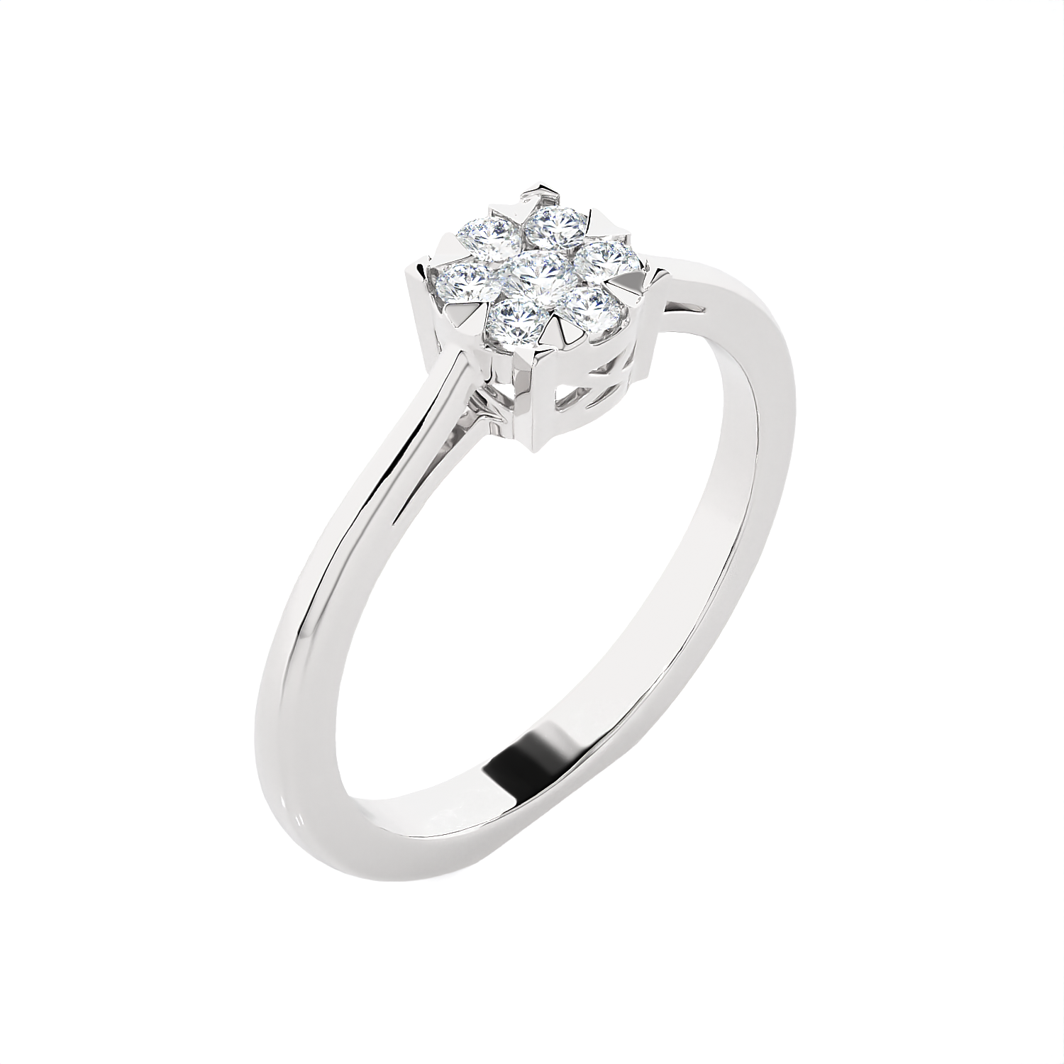 1/5 ctw Round Lab Grown Diamond Ring