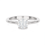 1/5 ctw Round Lab Grown Diamond Ring
