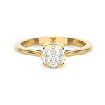 1/5 ctw Round Lab Grown Diamond Ring