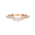 1/3 ctw Round Lab Grown Diamond Anniversary Ring