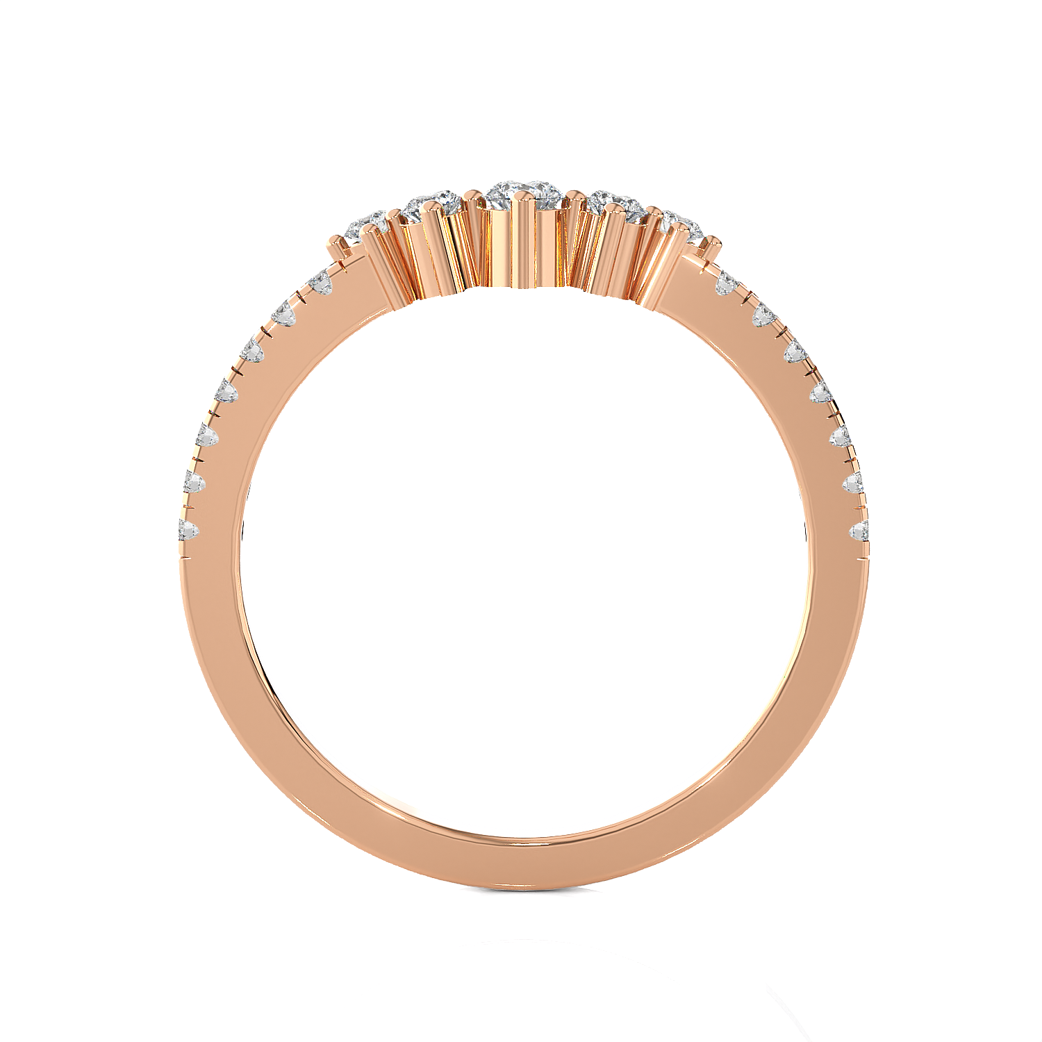 1/3 ctw Round Lab Grown Diamond Anniversary Ring