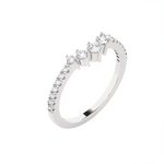 1/3 ctw Round Lab Grown Diamond Anniversary Ring