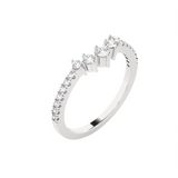 1/3 ctw Round Lab Grown Diamond Anniversary Ring