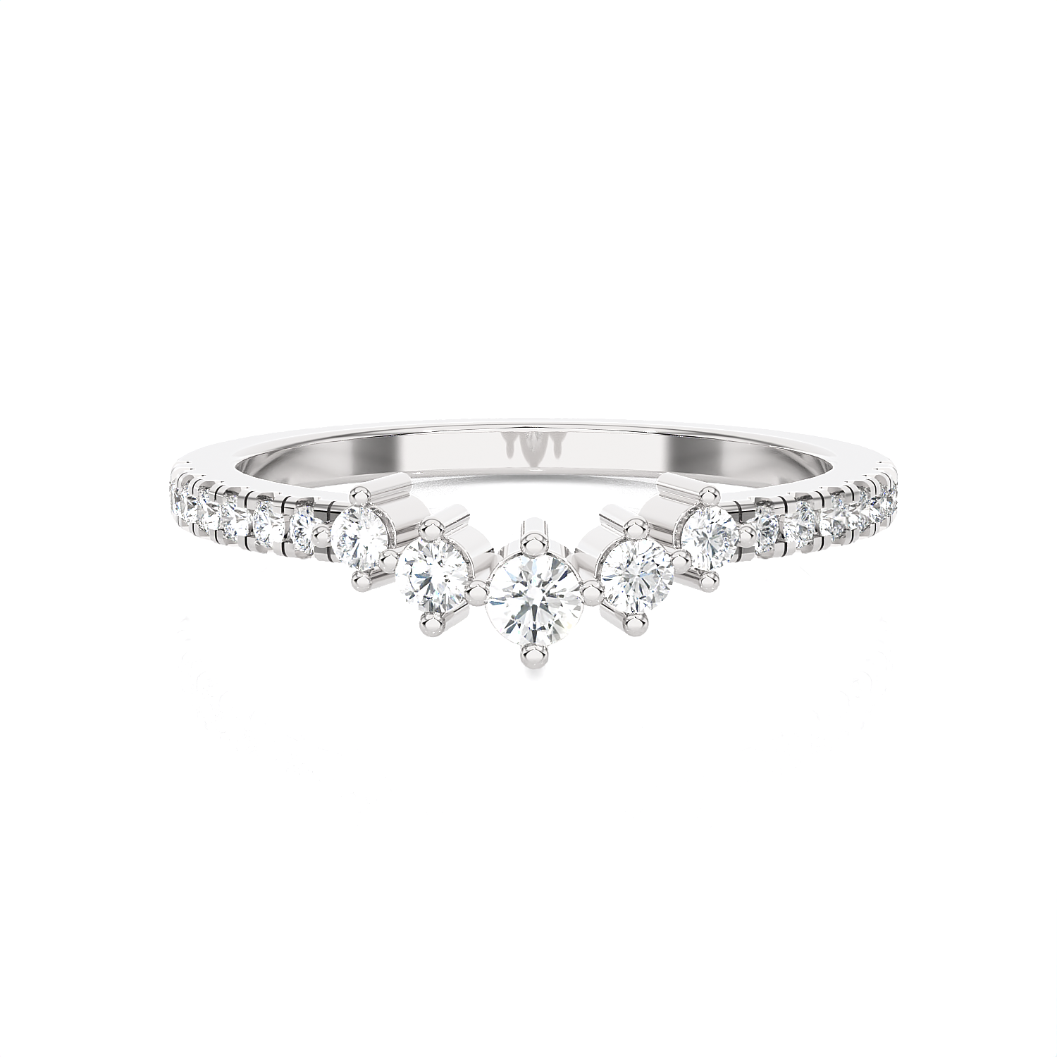 1/3 ctw Round Lab Grown Diamond Anniversary Ring