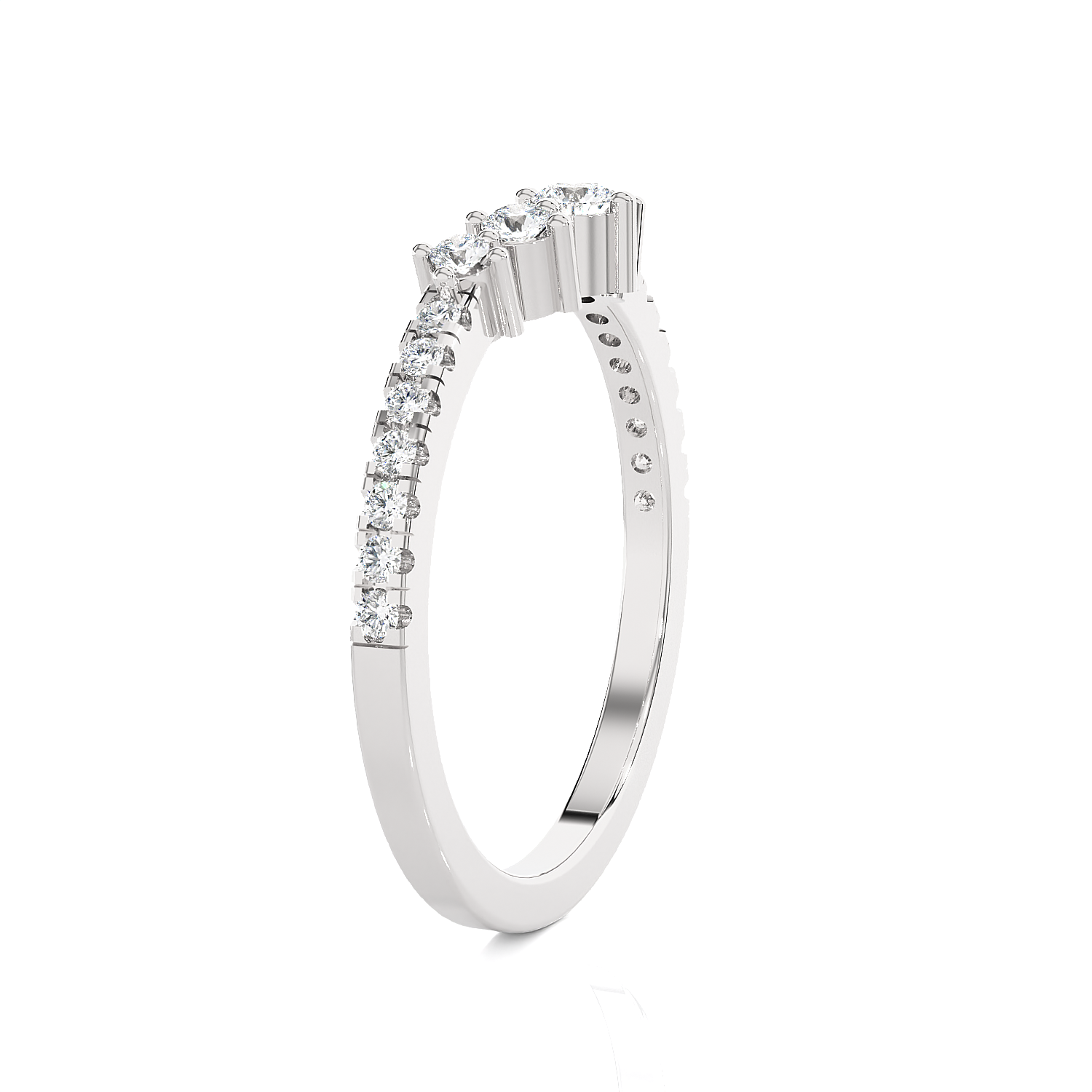 1/3 ctw Round Lab Grown Diamond Anniversary Ring