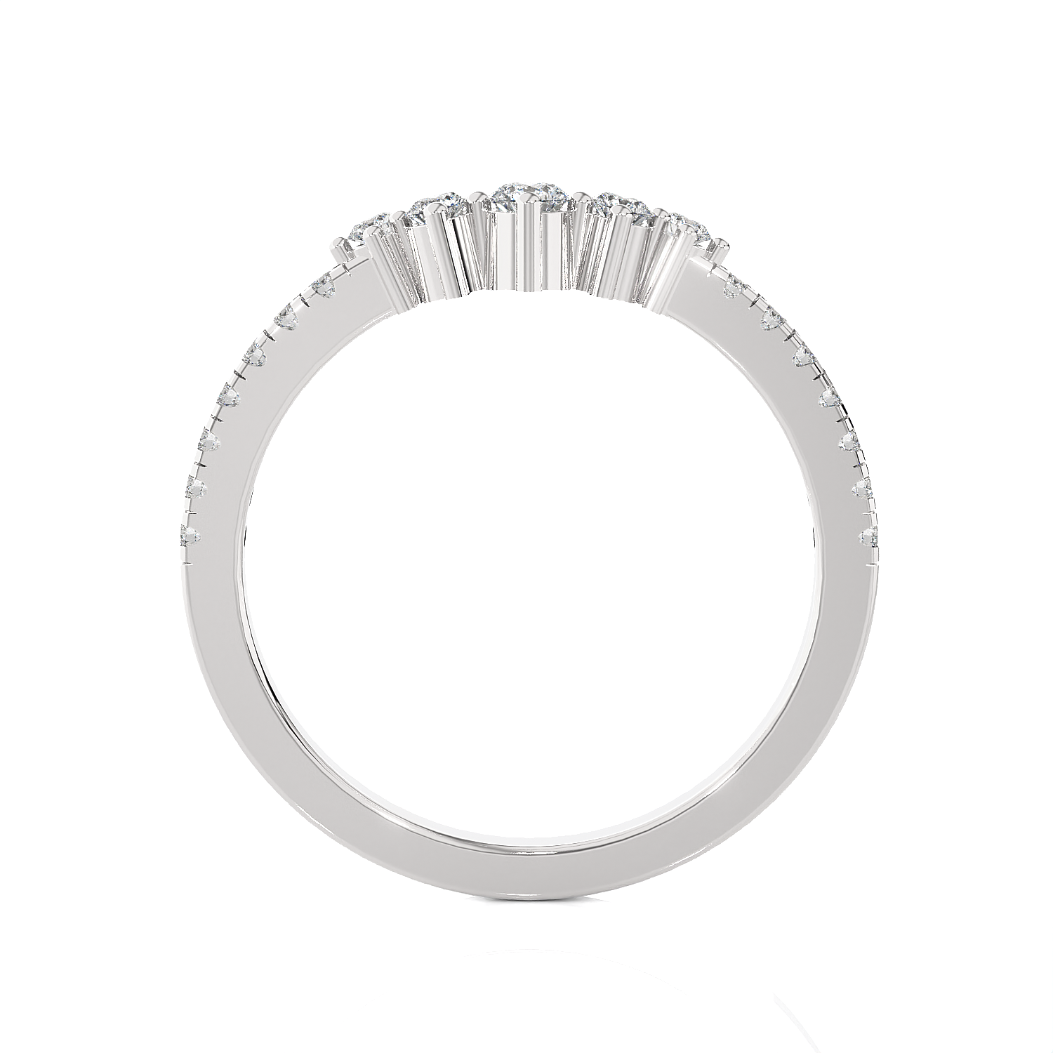 1/3 ctw Round Lab Grown Diamond Anniversary Ring