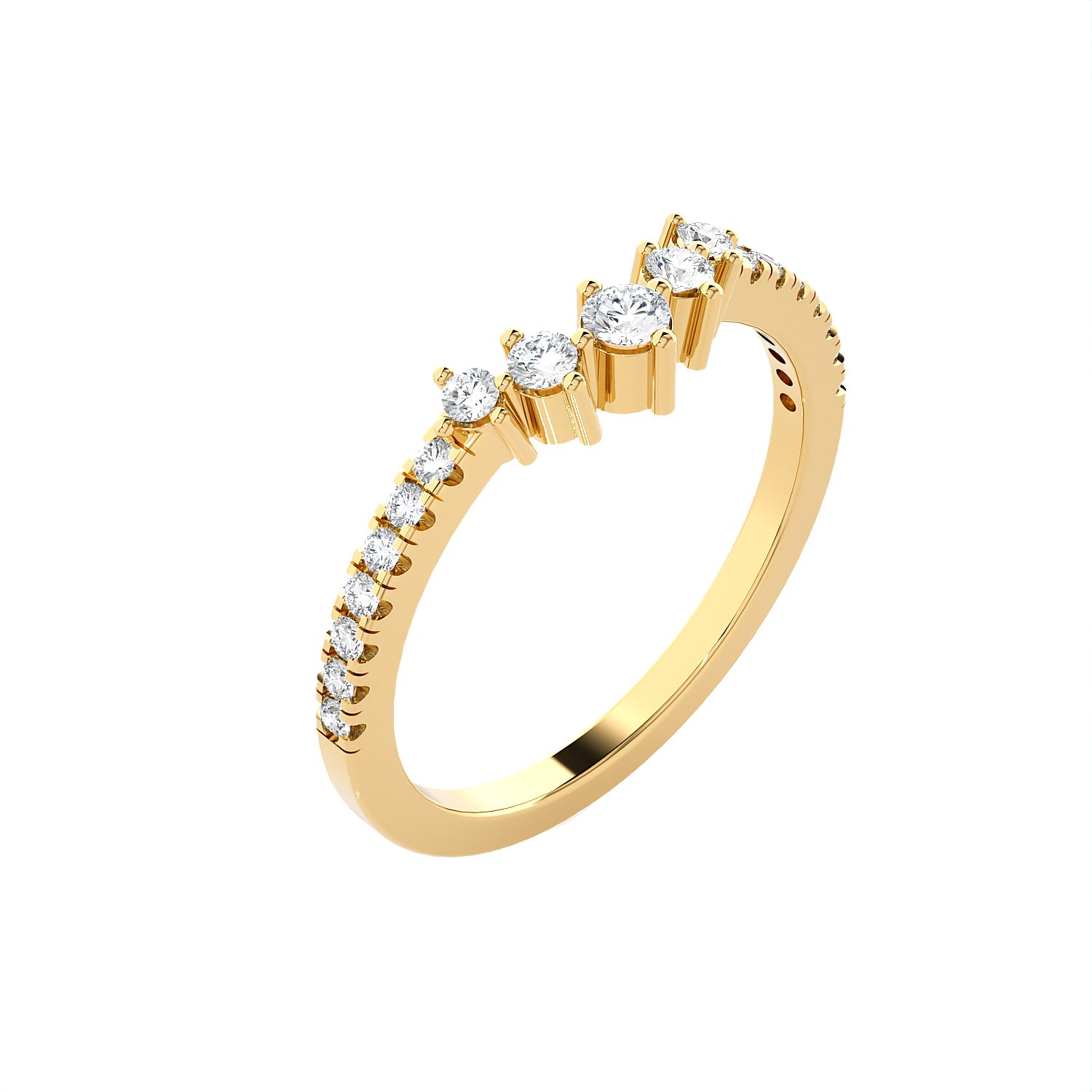 1/3 ctw Round Lab Grown Diamond Anniversary Ring