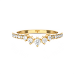 1/3 ctw Round Lab Grown Diamond Anniversary Ring