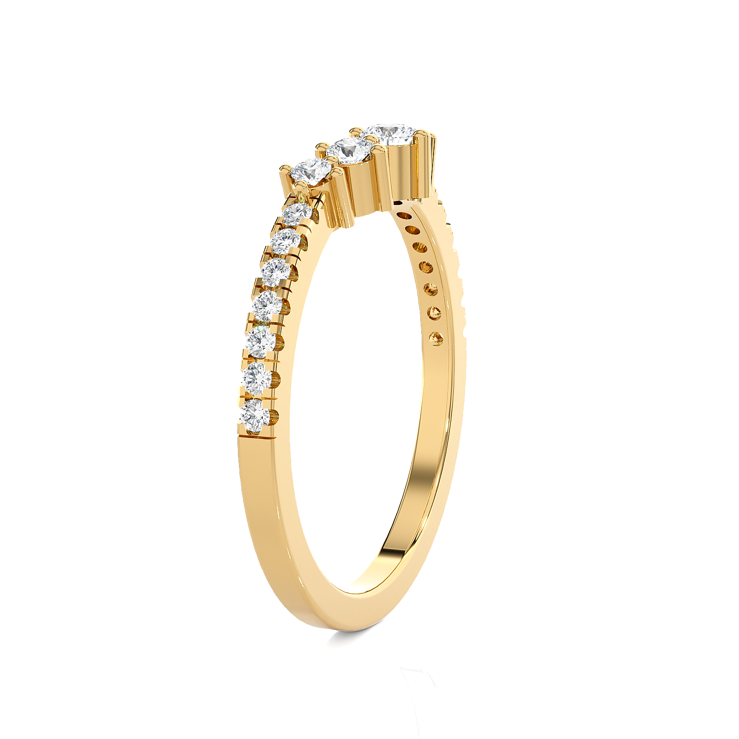 1/3 ctw Round Lab Grown Diamond Anniversary Ring