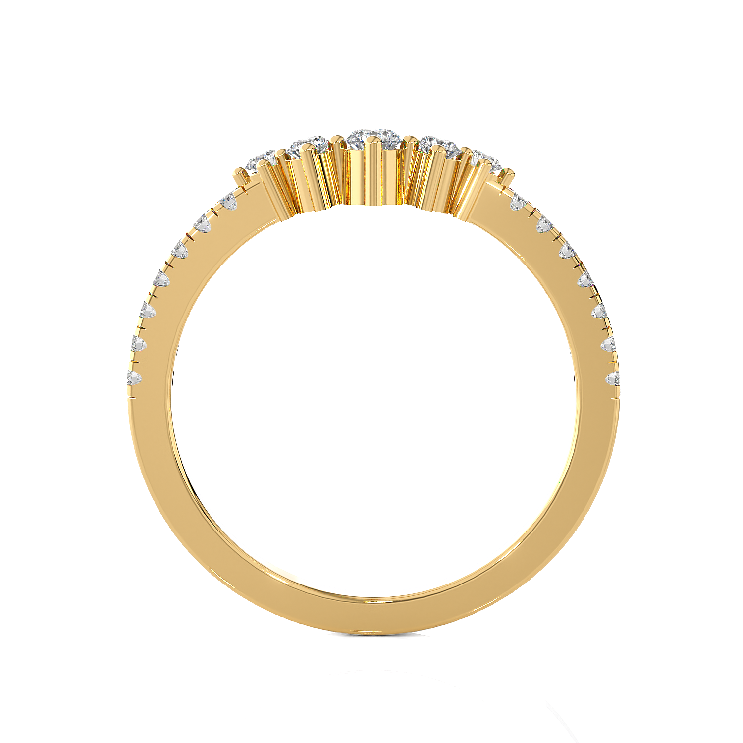 1/3 ctw Round Lab Grown Diamond Anniversary Ring