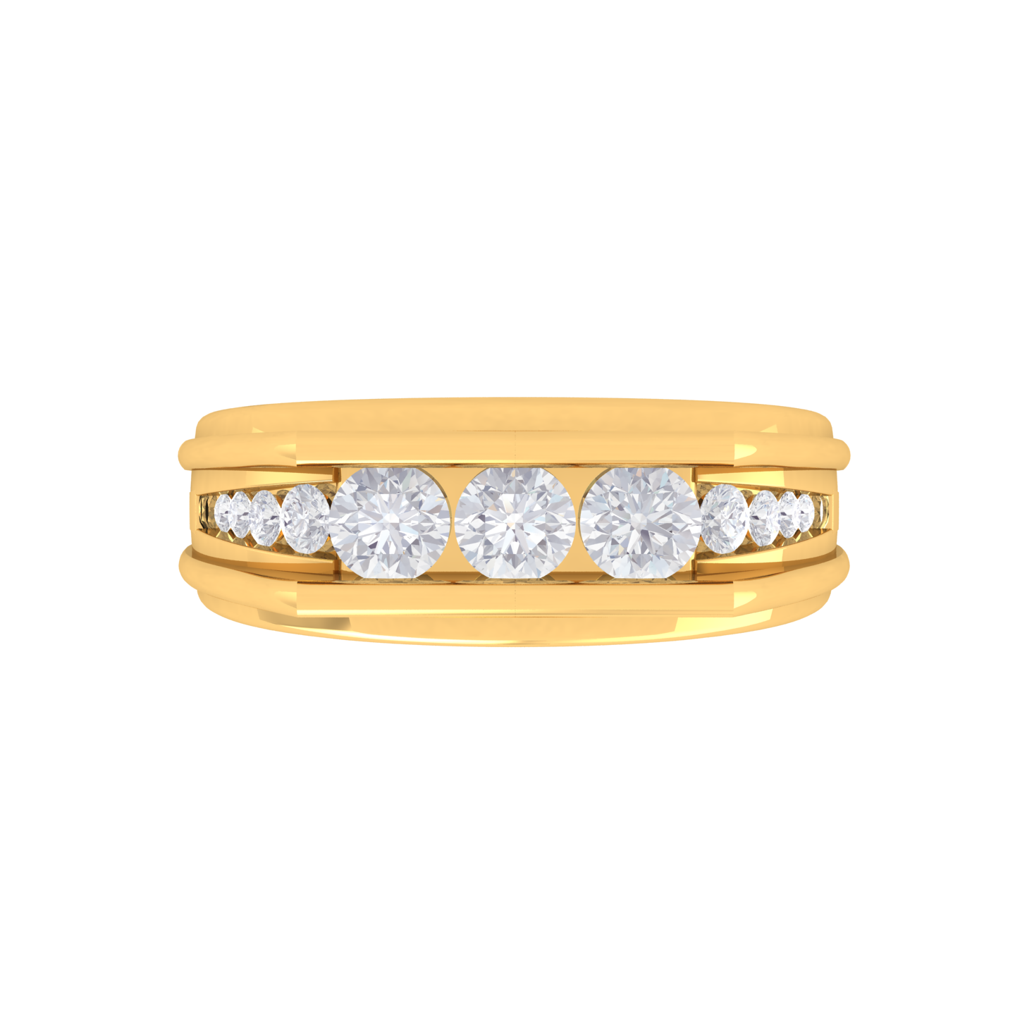 1 ctw Round Lab Grown Diamond Men's Ring
