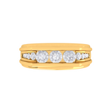 1 ctw Round Lab Grown Diamond Men's Ring