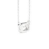 Emerald-Cut Lab Grown Diamond Solitaire Pendant