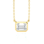 Emerald-Cut Lab Grown Diamond Solitaire Pendant