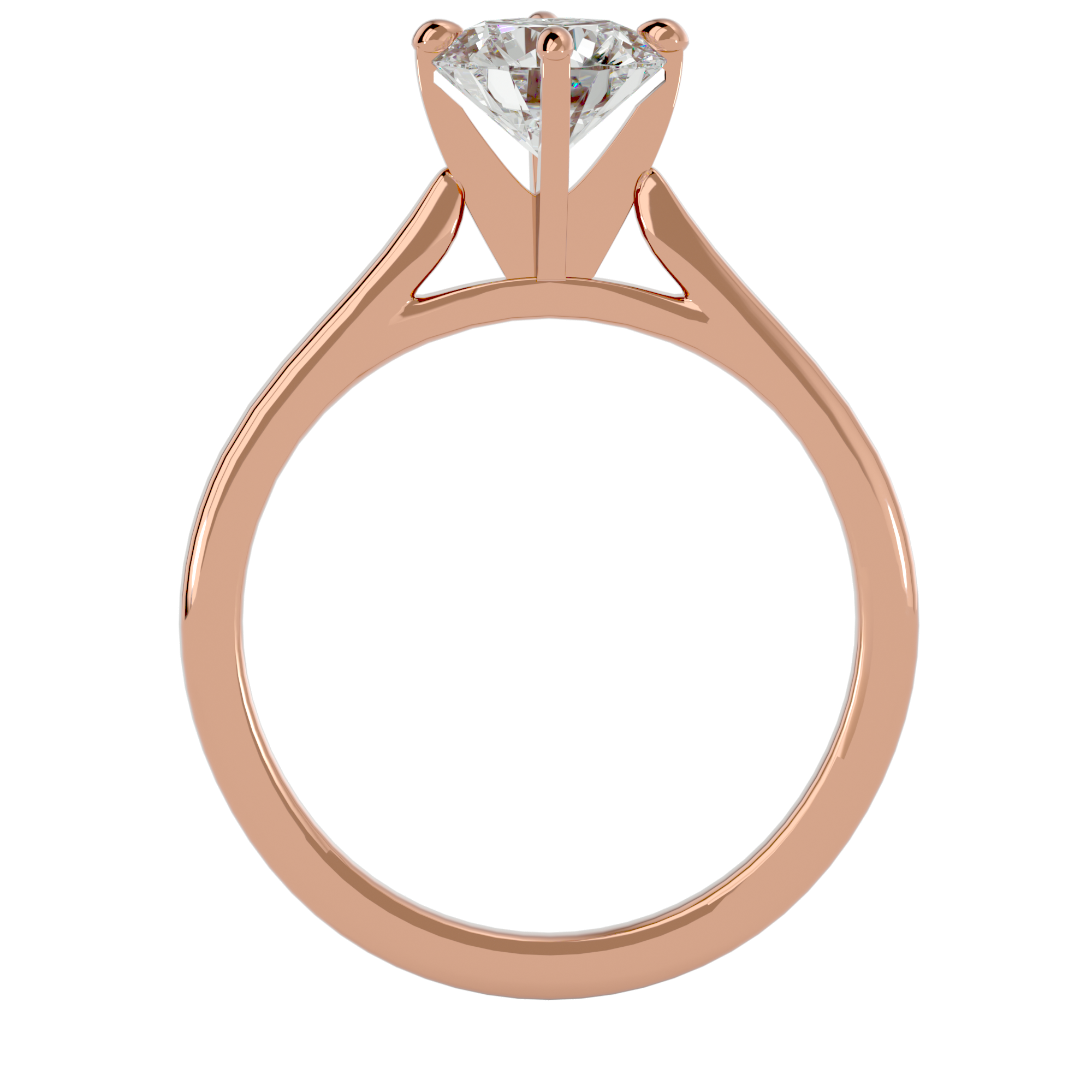 1 1/4 ctw Round Lab Grown Diamond Solitaire Engagement Ring